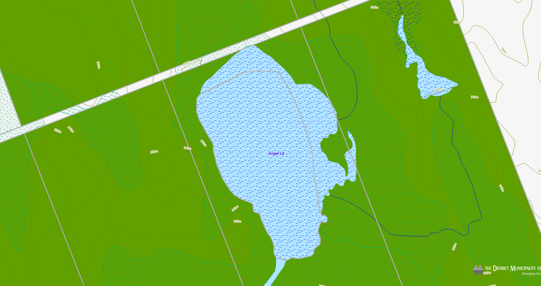 Margaret Lake Cadastral Map - Margaret Lake - Muskoka