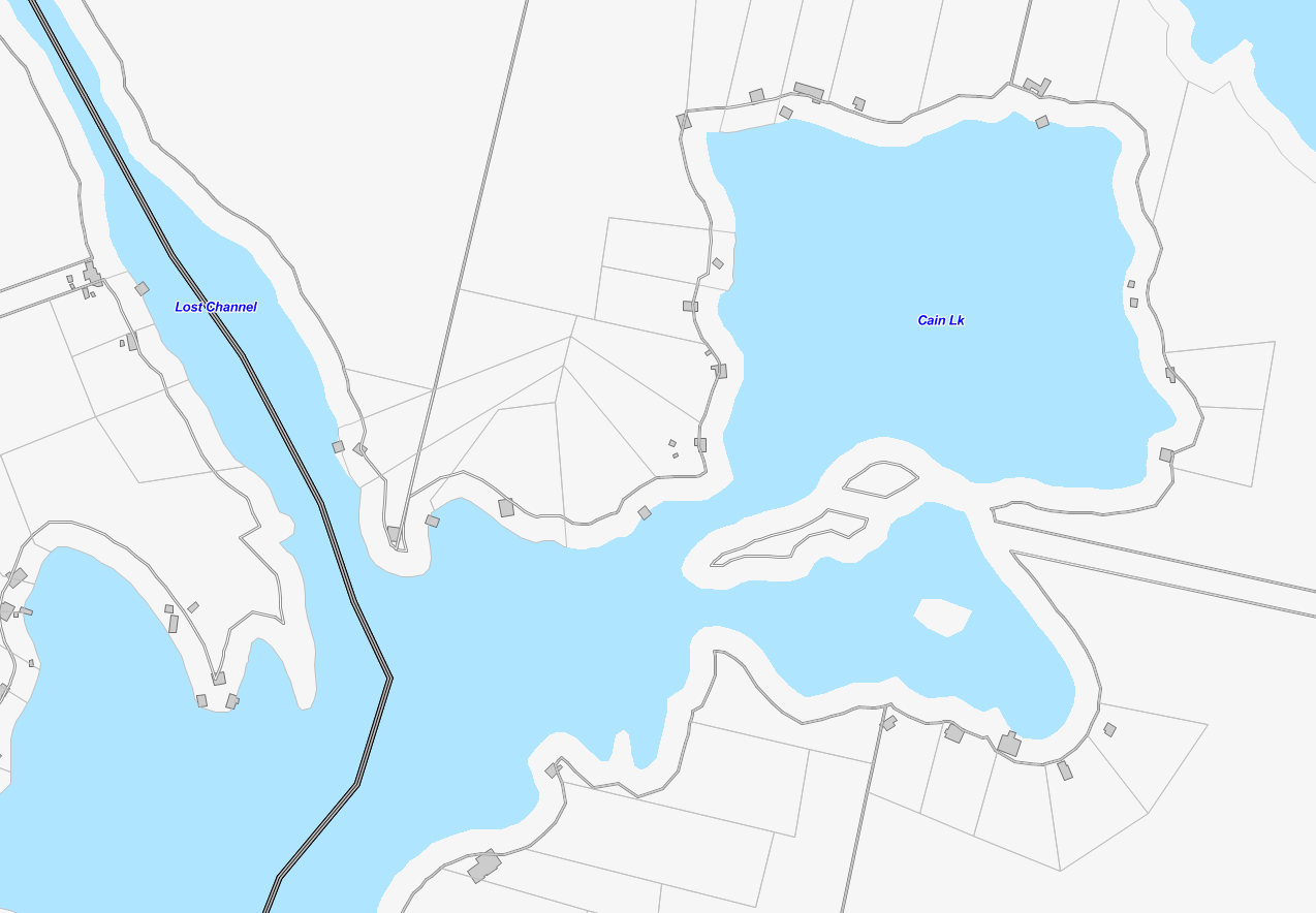Cain Lake Cadastral Map - Cain Lake - Muskoka