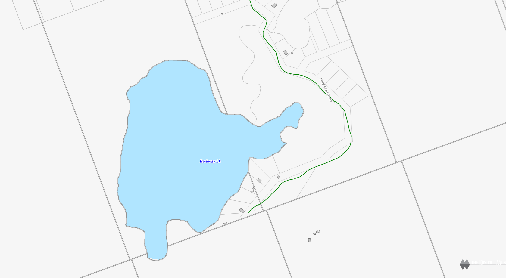 Barkway Lake Cadastral Map - Barkway Lake - Muskoka