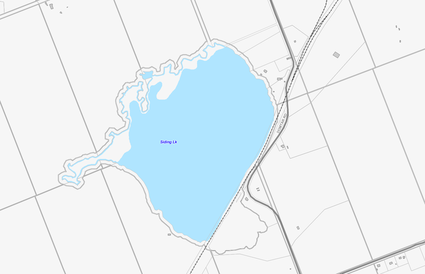 Siding Lake Cadastral Map - Siding Lake - Muskoka