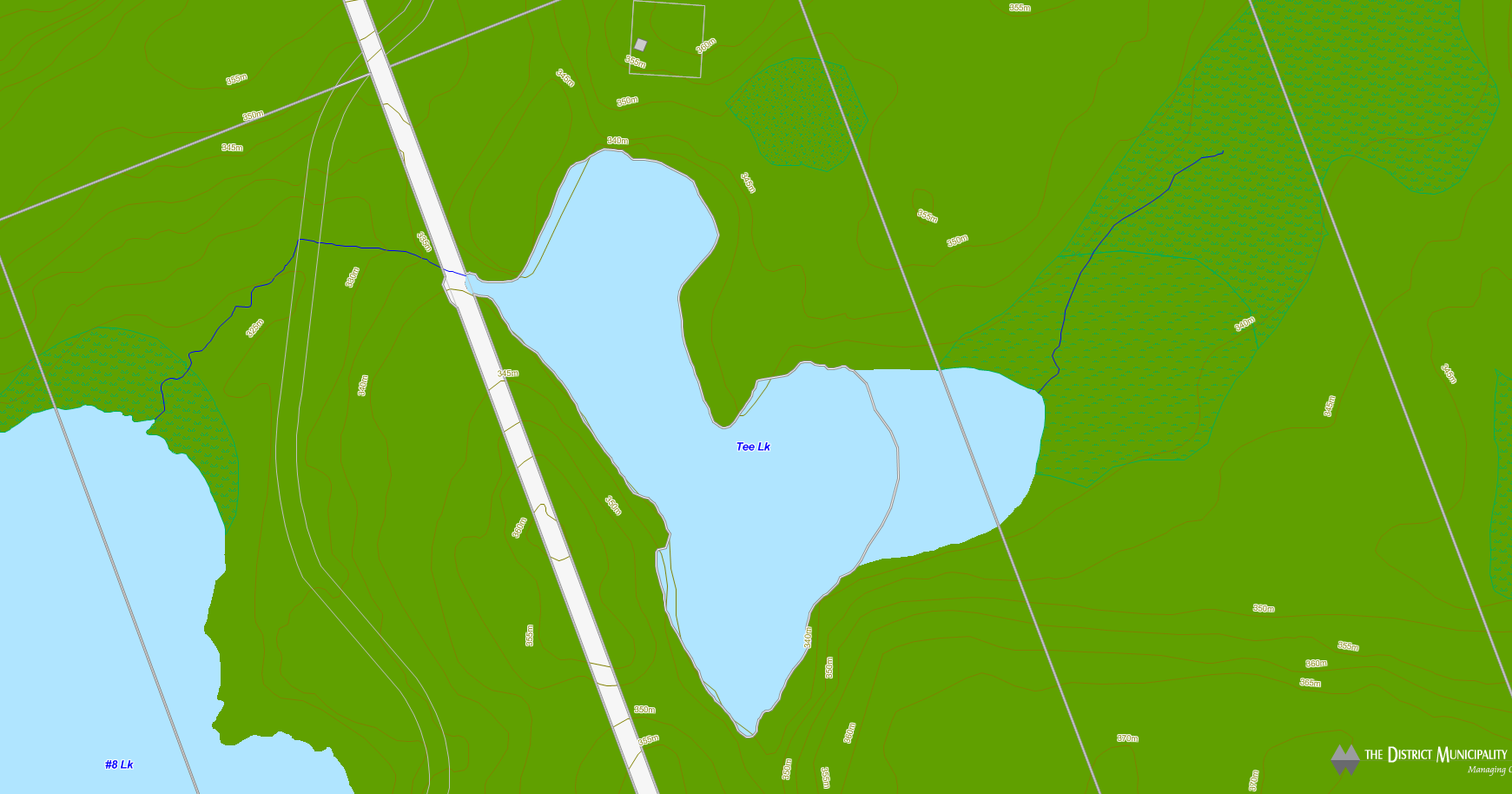 Tee Lake Cadastral Map - Tee Lake - Muskoka