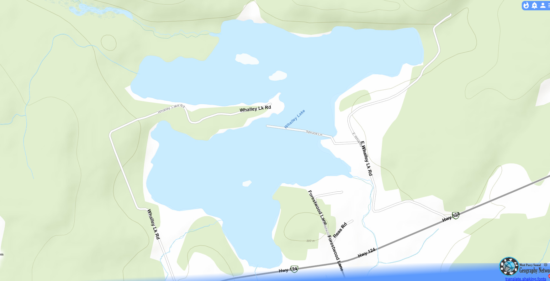 Crawford Lake Cadastral Map - Crawford Lake - Muskoka