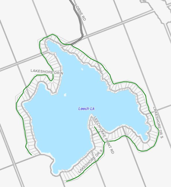 Cadastral Map of Leech Lake - Leech Lake - Muskoka