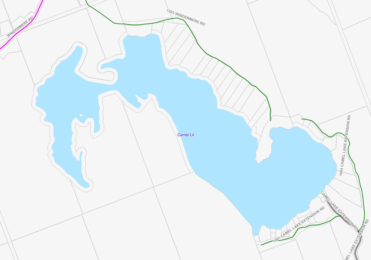 Cadastral Map of Camel Lake - Camel Lake - Muskoka