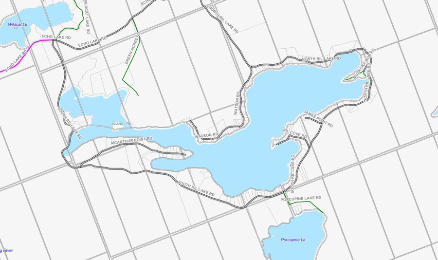 Cadastral Map of Ril Lake - Ril Lake - Muskoka