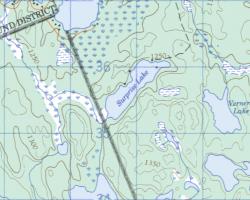 Topographical Map of Surprise Lake